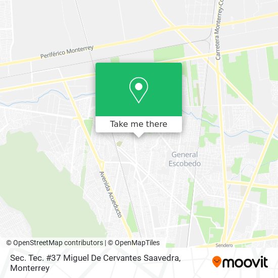 Sec. Tec. #37 Miguel De Cervantes Saavedra map