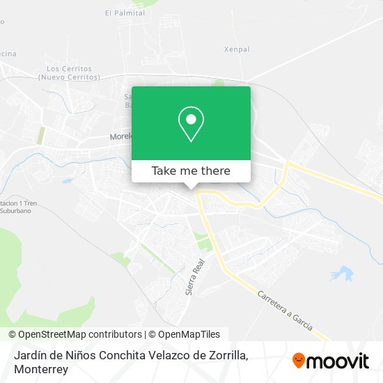 Mapa de Jardín de Niños Conchita Velazco de Zorrilla