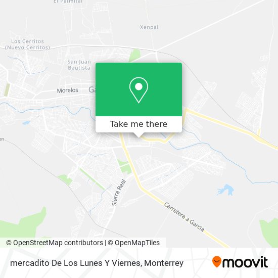 mercadito De Los Lunes Y Viernes map