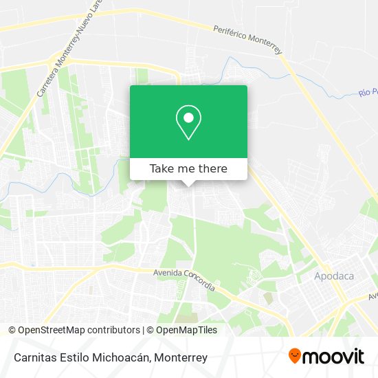 Mapa de Carnitas Estilo Michoacán