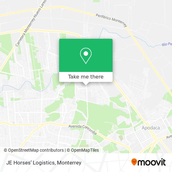 JE Horses’ Logistics map