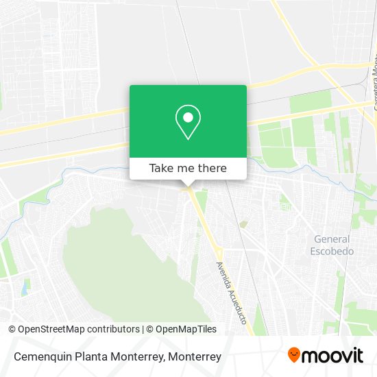 Mapa de Cemenquin Planta Monterrey