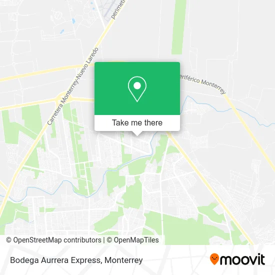 Bodega Aurrera Express map