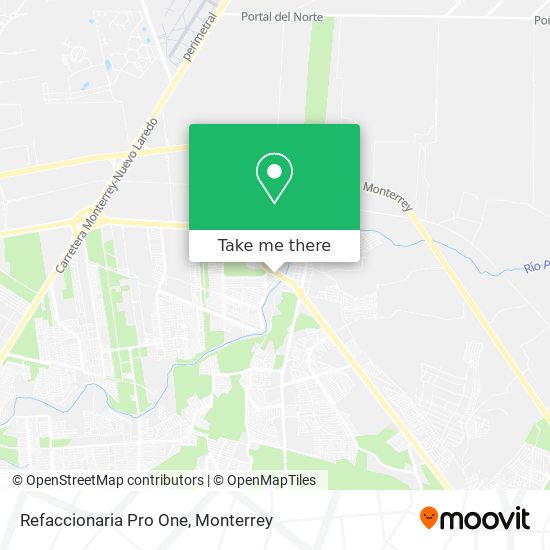 Refaccionaria Pro One map