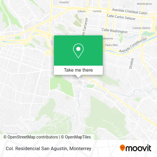 Col. Residencial San Agustín map