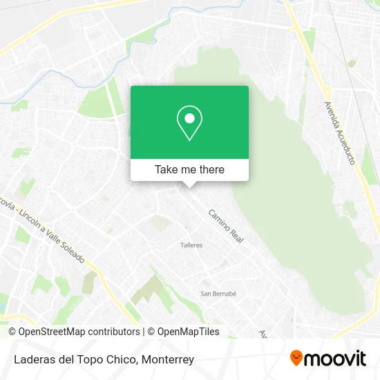 Laderas del Topo Chico map