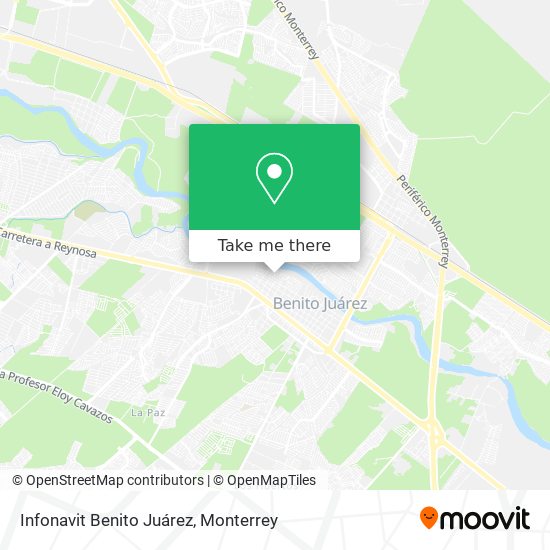 Infonavit Benito Juárez map