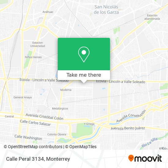 Mapa de Calle Peral 3134