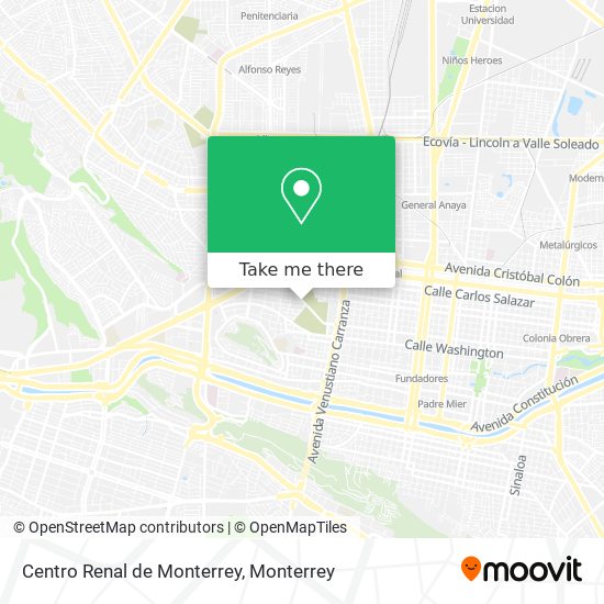 Centro Renal de Monterrey map