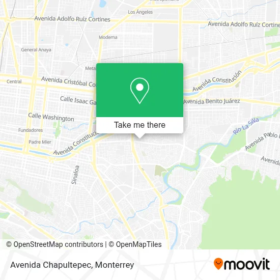 Avenida Chapultepec map