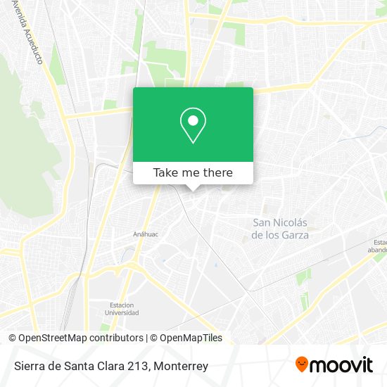 Mapa de Sierra de Santa Clara 213