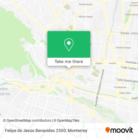 Felipe de Jesús Benavides 2500 map