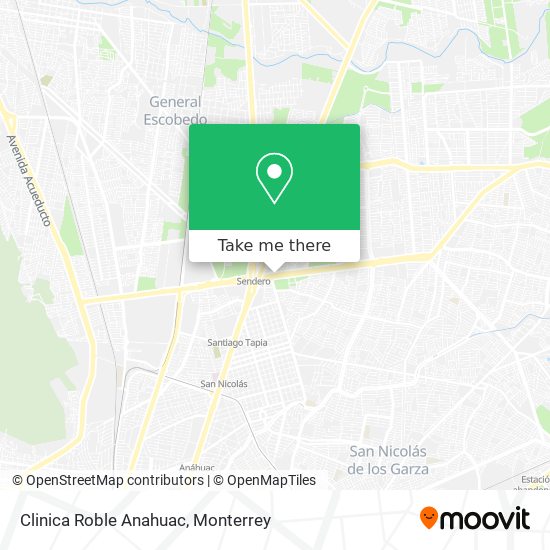 Clinica Roble Anahuac map