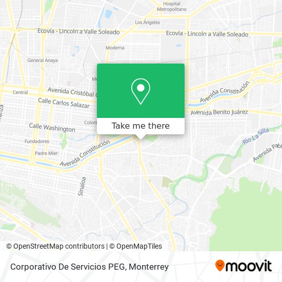 Mapa de Corporativo De Servicios PEG