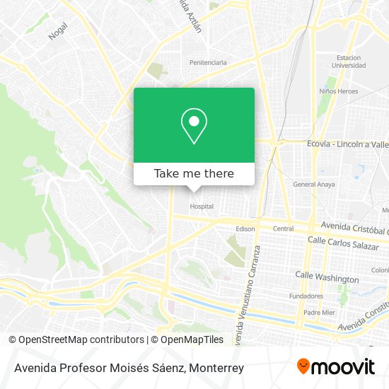 Avenida Profesor Moisés Sáenz map