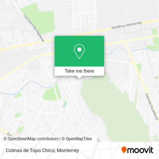 Colinas de Topo Chico map