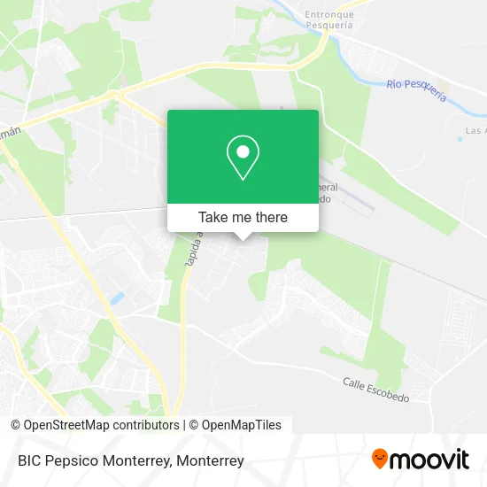BIC Pepsico Monterrey map