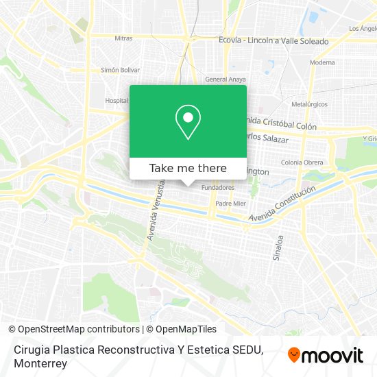 Mapa de Cirugia Plastica Reconstructiva Y Estetica SEDU