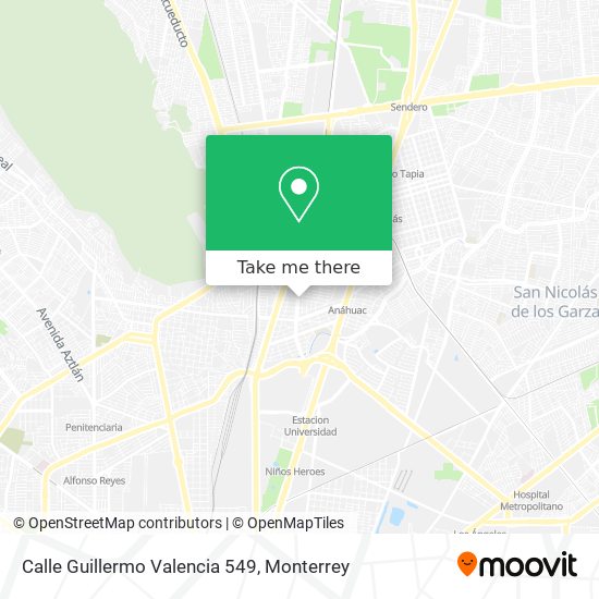 Mapa de Calle Guillermo Valencia 549