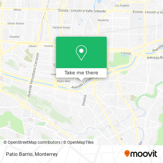 Mapa de Patio Barrio