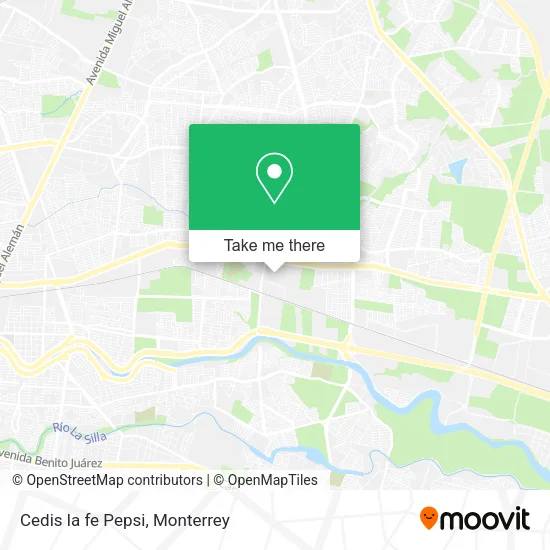 Mapa de Cedis la fe Pepsi