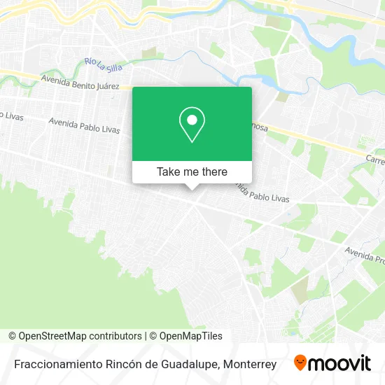 Fraccionamiento Rincón de Guadalupe map