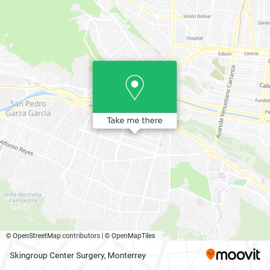 Skingroup Center Surgery map