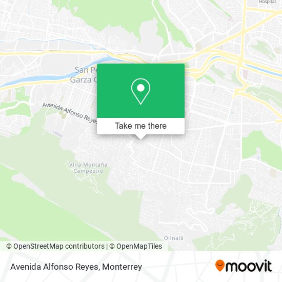 Mapa de Avenida Alfonso Reyes