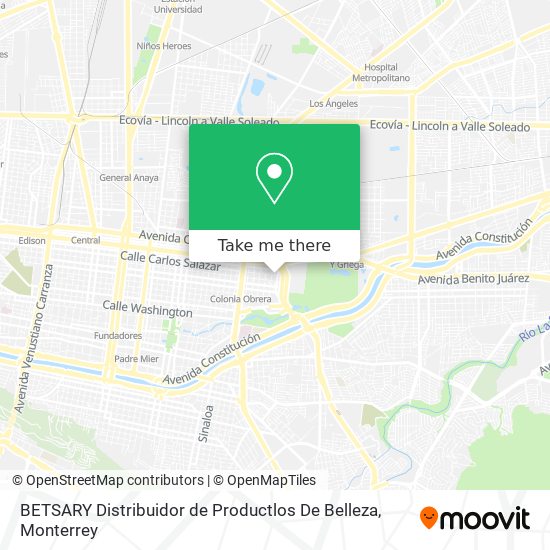 Mapa de BETSARY Distribuidor de Productlos De Belleza