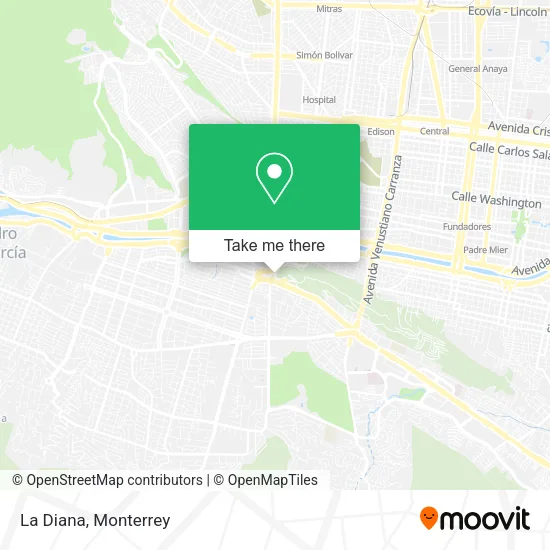 La Diana map