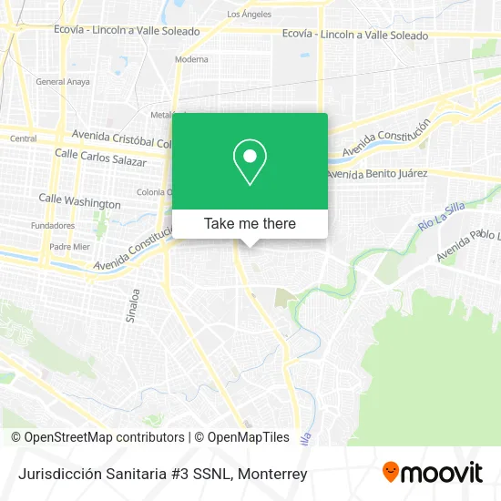 Mapa de Jurisdicción Sanitaria #3 SSNL