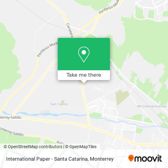 International Paper - Santa Catarina map