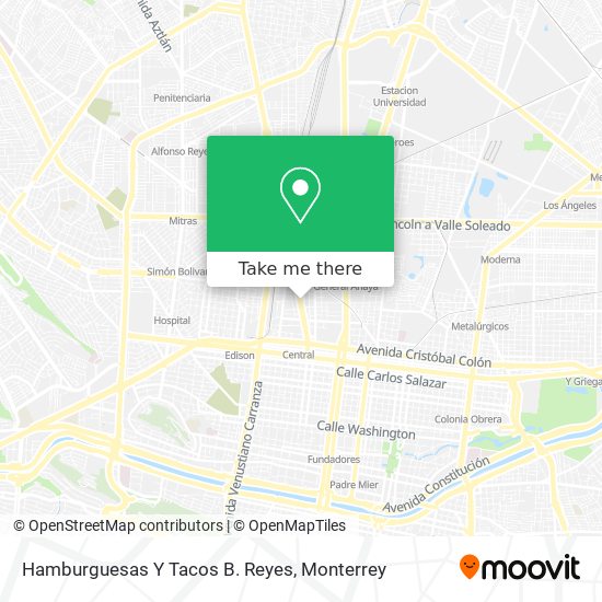 Hamburguesas Y Tacos B. Reyes map