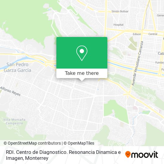 RDI. Centro de Diagnostico. Resonancia Dinamica e Imagen map