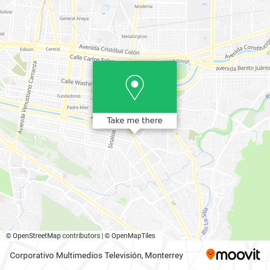 Corporativo Multimedios Televisión map