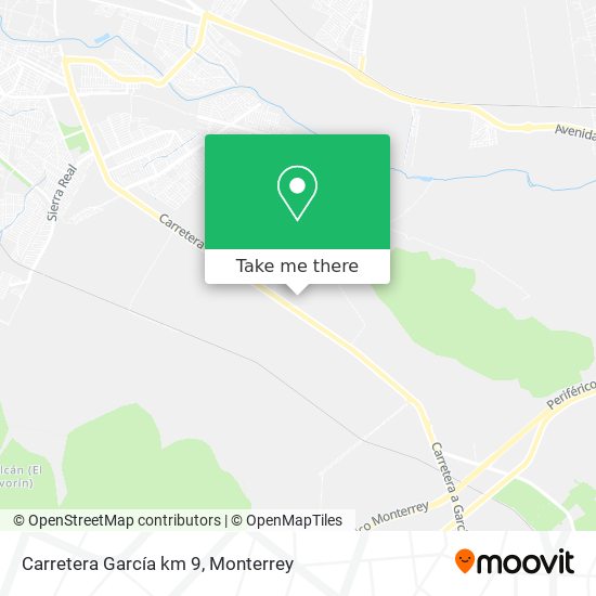 Mapa de Carretera García km 9