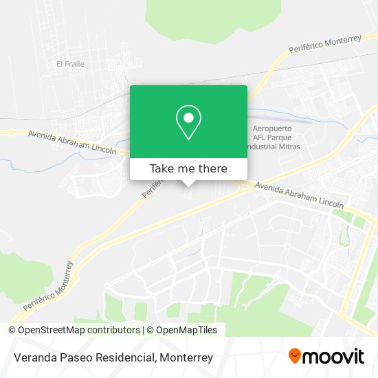 Veranda Paseo Residencial map