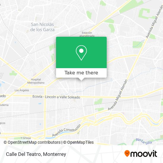 Mapa de Calle Del Teatro