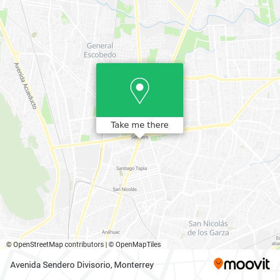 Avenida Sendero Divisorio map