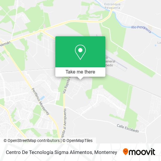 Mapa de Centro De Tecnología Sigma Alimentos