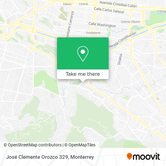 José Clemente Orozco 329 map