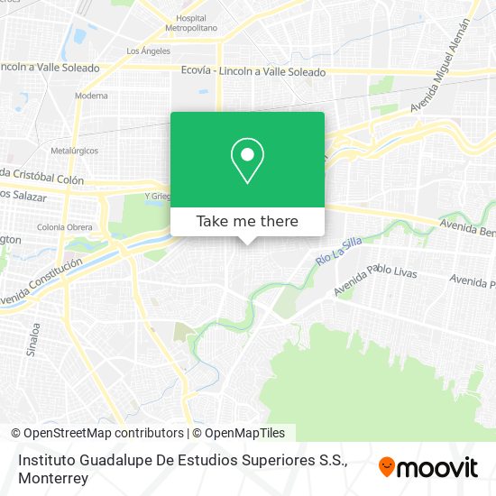 Instituto Guadalupe De Estudios Superiores  S.S. map