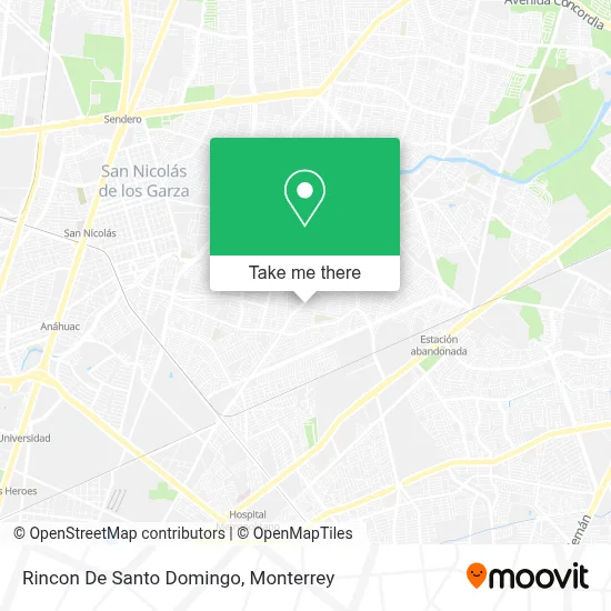 Rincon De Santo Domingo map