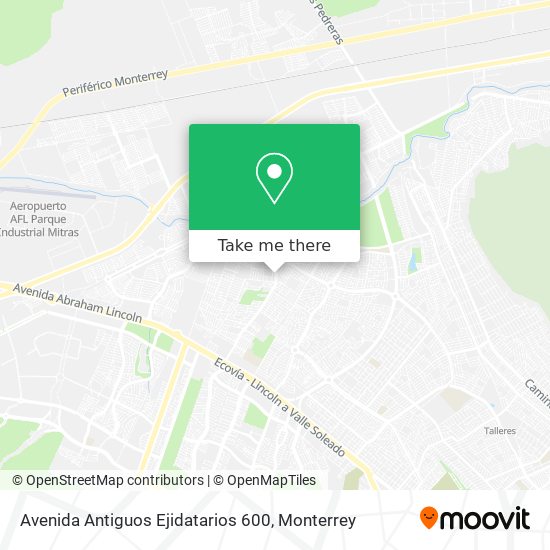 Mapa de Avenida Antiguos Ejidatarios 600