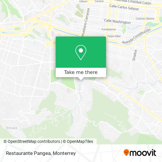 Restaurante Pangea map