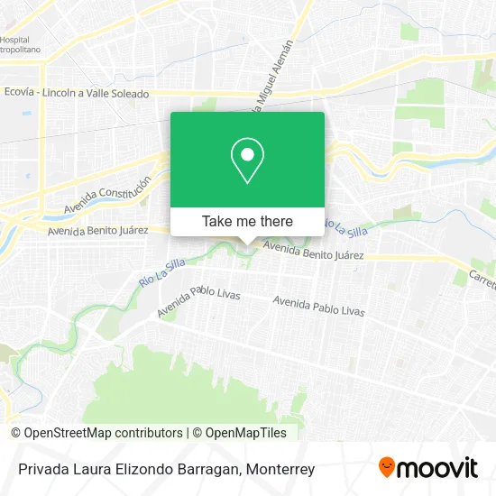 Privada Laura Elizondo Barragan map