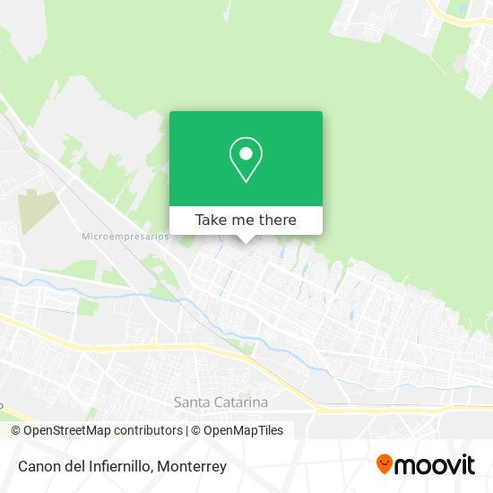 Mapa de Canon del Infiernillo