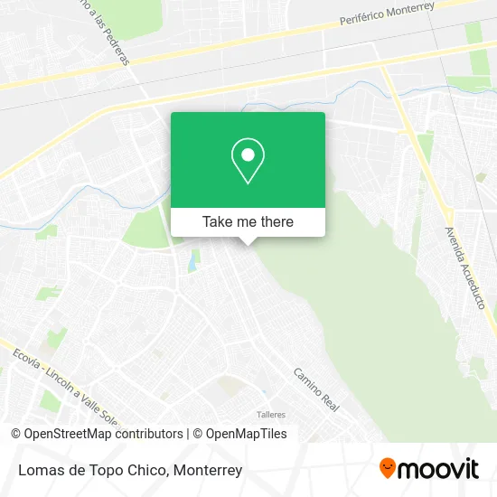 Lomas de Topo Chico map