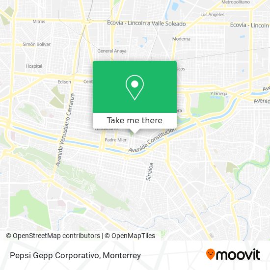 Pepsi Gepp Corporativo map