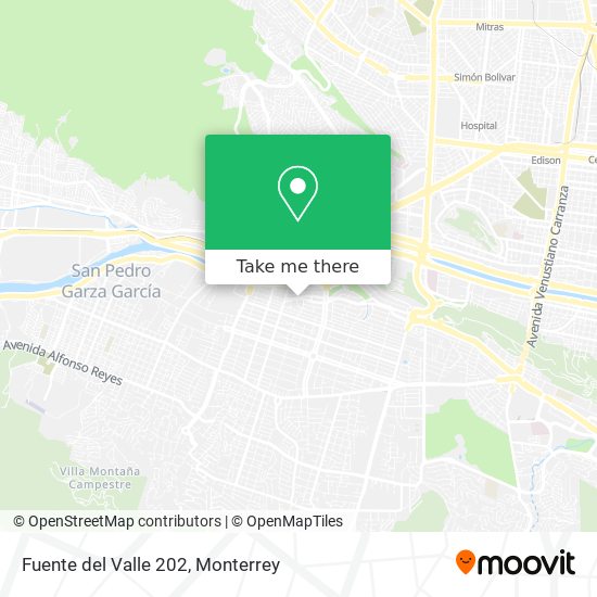 Mapa de Fuente del Valle 202